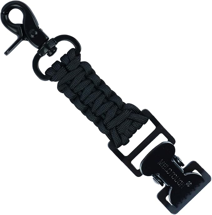 【TGH02-Blk 2】MELOTOUGH Tactical Glove Clip Holder Work Glove Holder Clip for Tactical Backpack, Tool Belt