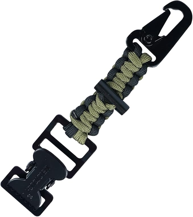 【TGH01-Black 2】MELOTOUGH Tactical Glove Clip Holder Work Glove Holder Clip for Tactical Backpack, Tool Belt