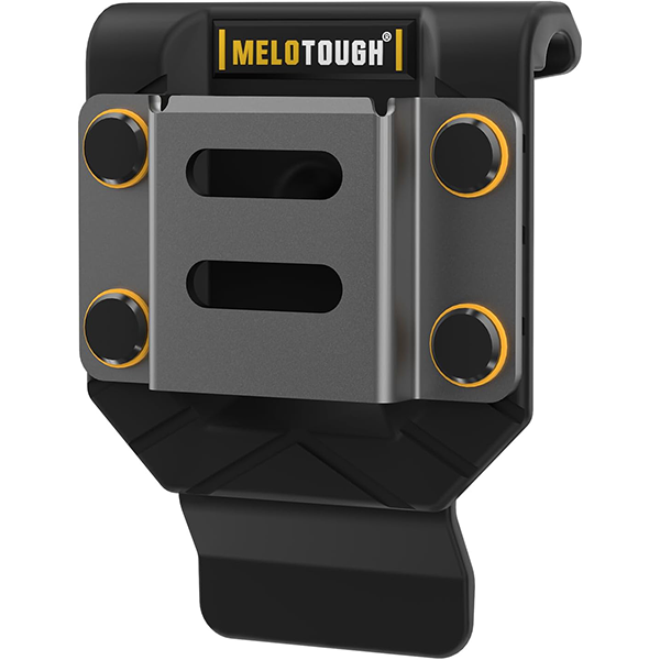 【MBD01-Black】MELOTOUGH Drill Holder for Tool Belt,Drill Holster,Tape Measure Holder - Fits Up to 2.7" Belt(Black)