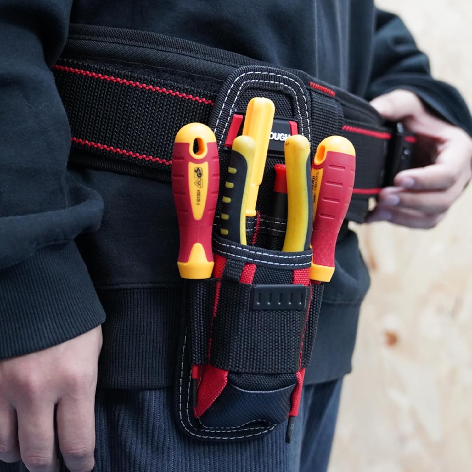 Small Tool Pouch with Belt Clip,Small Tool Holder Pouch, Min Work Organizer Tool Holster and Knife Holder