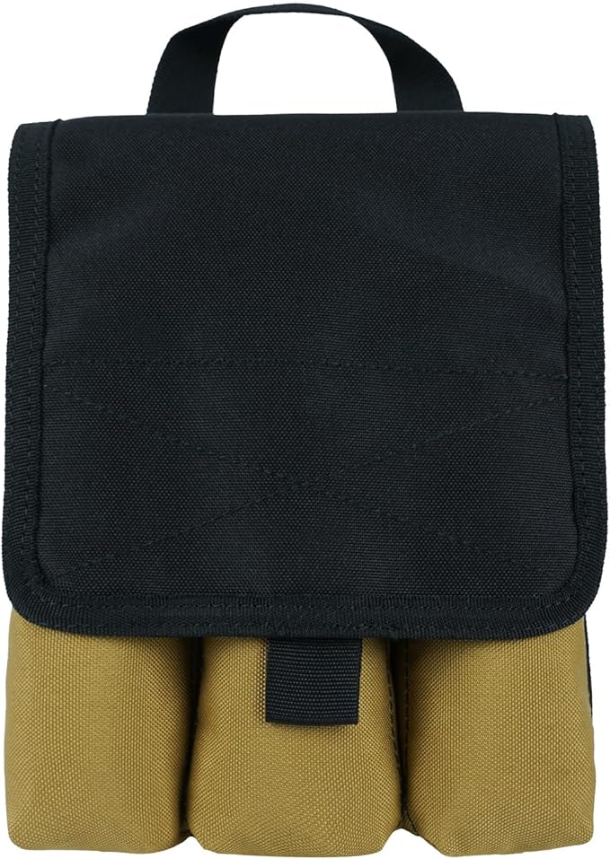 【MFP01-Red】MELOTOUGH 7-Pocket Firefighter Tool Pouch with Carry Handle and Flap, Fits in Bunker Gear Pocket, Tool Organizer