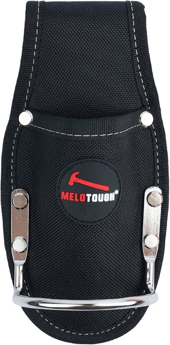 【MP004-Red】MELOTOUGH Plier Holster Tool Holder and Heavy Duty Steel Loop Hammer Holder for Tool Belt Work Organizer Pocket Durable and Compact Tool Holder for Construction,Electrician