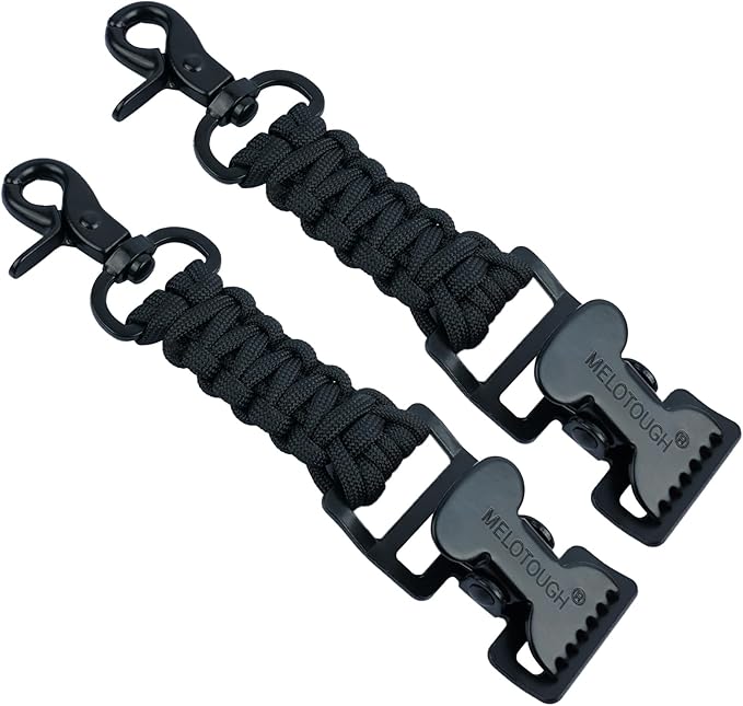 【TGH01-Orange】MELOTOUGH Tactical Glove Clip Holder Work Glove Holder Clip for Tactical Backpack, Tool Belt