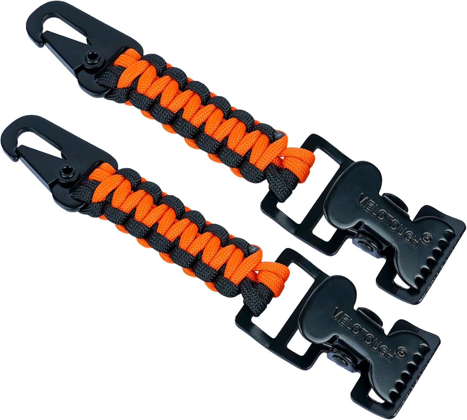 【TGH01-Black】MELOTOUGH Tactical Glove Clip Holder Work Glove Holder Clip for Tactical Backpack, Tool Belt