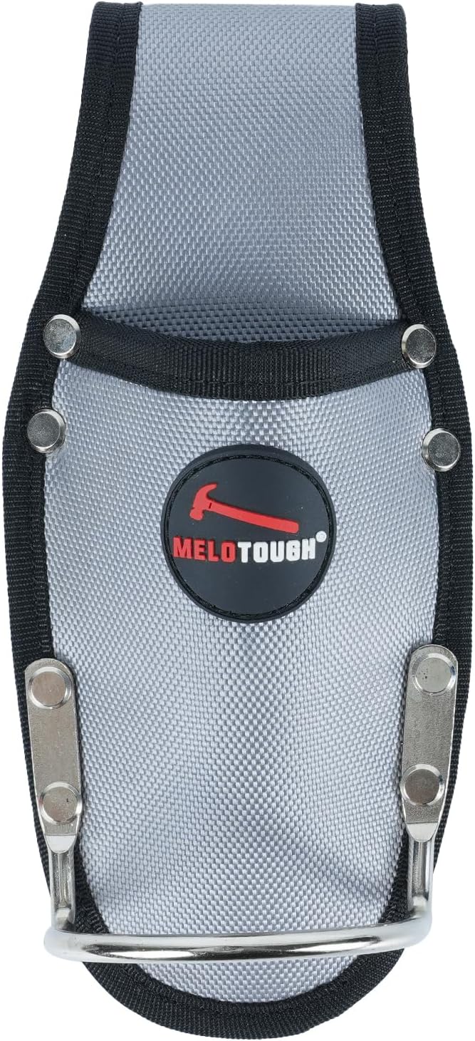 【MP004- Black】MELOTOUGH Plier Holster Tool Holder and Heavy Duty Steel Loop Hammer Holder for Tool Belt Work Organizer Pocket Durable and Compact Tool Holder for Construction,Electrician