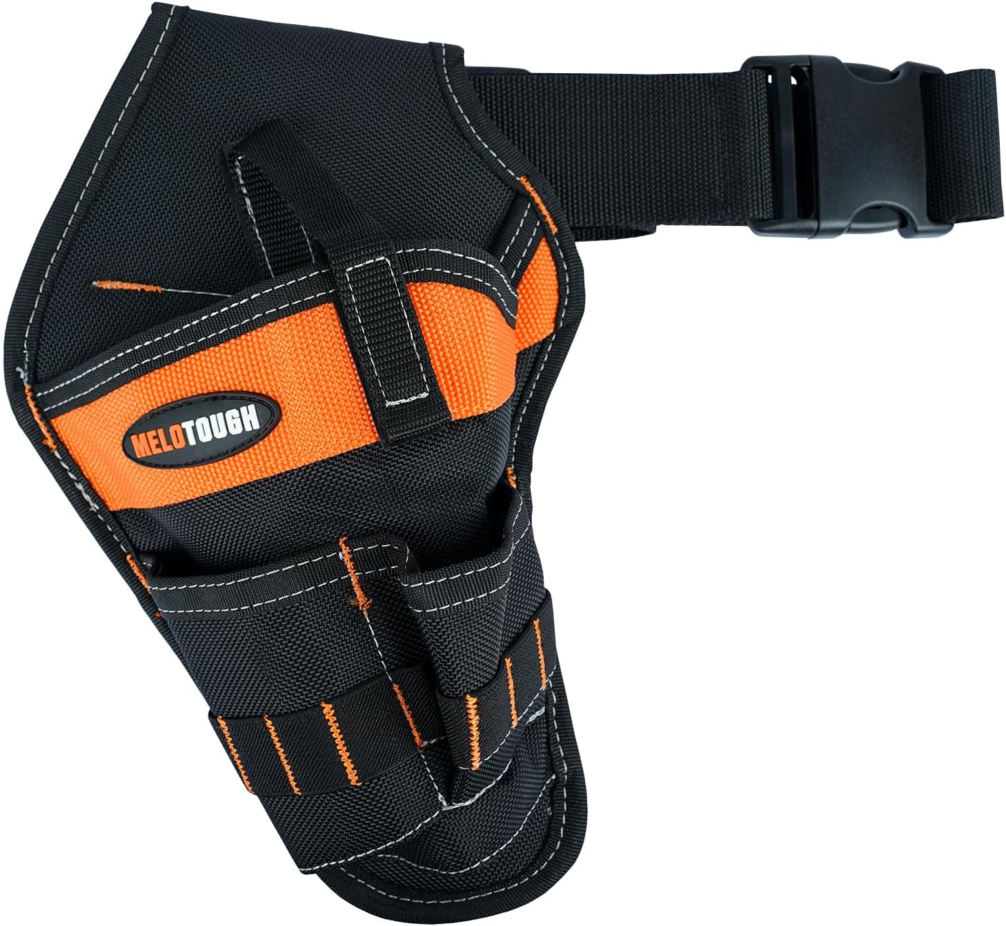 【MDH01-L】MELOTOUGH Left/Right Handed Belt Cordless Drill Holster for Tool Belt Drill Pouch Impact Driver Holster for Drill bits