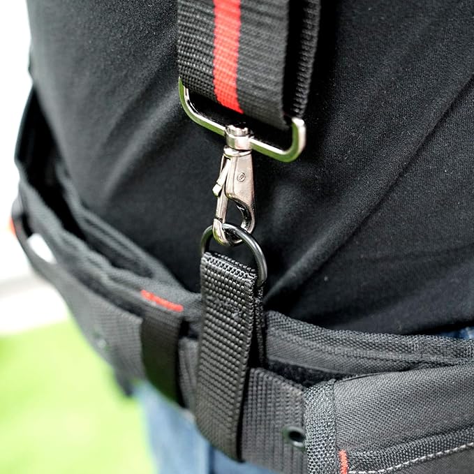 MELOTOUGH Tool Belt Suspenders – Heavy Duty Padded Work Suspenders for Electricians, Construction & Farmers