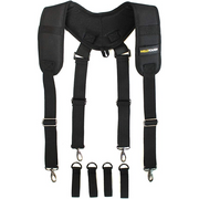 【SW001B-4】MELOTOUGH Construction Work Belt Padded Suspender Tool Belt Suspenders for Electrican Heavy Duty Big and Tall