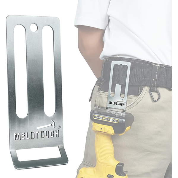 【MTP03】MELOTOUGH Drill Belt Holder,Drill Holder for Tool Belt,Drill Holster,Tape Measure Holder(Fits Up to 2.7" Belt)
