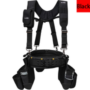 MELOTOUGH Tool Belt with Suspenders Tool Bag Supenders Framers Comb Apron Tool Belt Construction Tool Pouch Builder Heavy Duty Carpenter Suspension Rig for Electrician, Roofing,Contractor