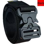 MELOTOUGH Quick Release Tool Belt 1.5 Inch Web Work Tool Belt with Heavy Duty Metal Buckle for Tool Pouch, Construction, Electrical (Black)