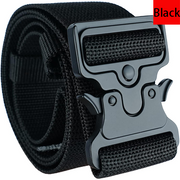 MELOTOUGH 2" Nylon Web Work Tool Belt for Men with Heavy Duty Quick Release Rugged Metal Buckle outdoor men's belt Tool Belts (Black)