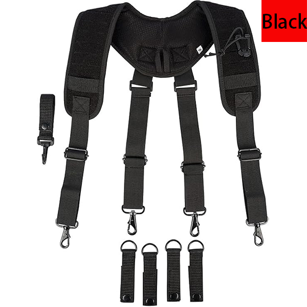 MELOTOUGH Metal Hook Tactical Suspenders for Duty Military Belt Harness Police Suspenders Law Enforcement Belt
