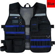 MELOTOUGH Tool Vest Safety Work Vest with Adjustable Straps,Removable Phone Holder for Electrician,Construction,Carpenters