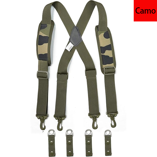 MELOTOUGH Tactical Suspenders Duty Belt Police Suspenders for Law Enforcement Belt with Padded Adjustable Shoulder