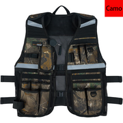 MELOTOUGH Tool Vest for Men Reflective Safety Tool Vest with Adjustable Straps,Removable Phone Holder for Electrical,Carpenters,Construction(Camo)