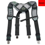 MELOTOUGH Gel Padded Tool Belt Suspenders - Heavy Duty Clip End Work Suspenders