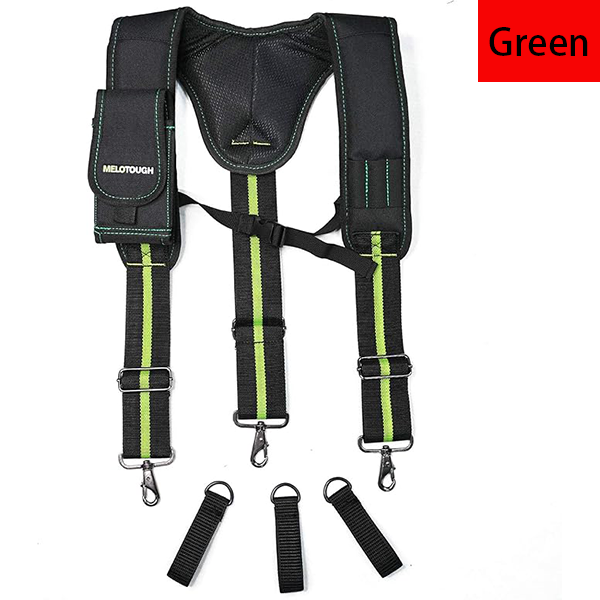 MELOTOUGH Tool Belt Suspenders for Work Belt Suspenders Heavy Duty Padded Suspenders for Electrician/Construction/Farmer