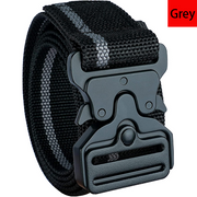 MELOTOUGH Quick Release Work Belt 1.5 Inch Web Work Tool Belt with Heavy Duty Metal Buckle for Tool Pouch, Construction, Electrical (Grey)