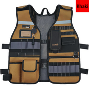 MELOTOUGH Tool Vest Safety Work Vest with Adjustable Straps,Removable Phone Holder for Electrician,Construction,Carpenters