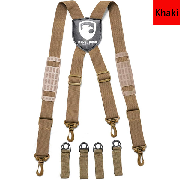 MELOTOUGH Police Suspender for duty belt Tactical suspenders For Battle Belt Come With 4 Pcs Duty Belt Keeper