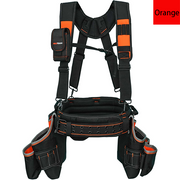 MELOTOUGH Pro Framer Combo System Tool Belt with Suspenders Construction Tool Pouch Builder Heavy Duty Carpenter Suspension Rig Tool Belt and Multi Function for electrician, roofing,contractor