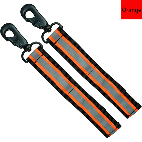 MELOTOUGH Firefighter Glove Strap | Glove Holder with Glove Leash Swivel Snap Hook,Reflective Hi-Vis Lime for Quick Access All Style Find in Melo Tough (2 sets Quick Release Buckle-Lime)