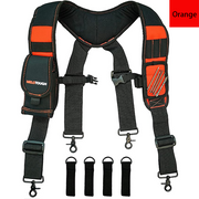 MELOTOUGH Magnetic Tool Belt Suspenders with Magnetic WristBand for Work Belt Padded Suspenders Constrcution