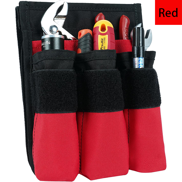 MELOTOUGH 7-Pocket Firefighter Tool Pouch with Carry Handle and Flap, Fits in Bunker Gear Pocket, Tool Organizer